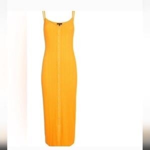 The Range Button Down Yellow Dress Size S
